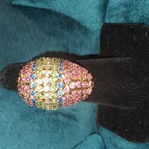 Rhinestone Egg Ring